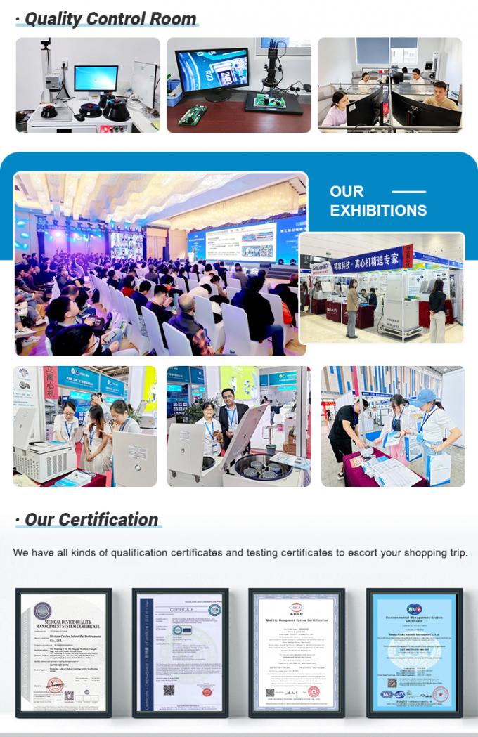 CTH-15 हाई-स्पीड माइक्रो सेंट्रीफ्यूज, 15000RPM कॉम्पैक्ट सेंट्रीफ्यूज बिक्री के लिए 9