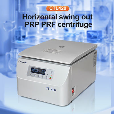 CTL420 Centrifuge Swing Out Horizontal Low Speed Lab Machine Brushless Motor Stainless Steel 12x20ml Capacity