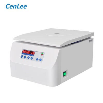 Cenlee6w 6000rpm केन्द्रापसारक प्रयोगशाला बेंचटॉप केन्द्रापसारक 15ml 50ml कोण रोटर के साथ