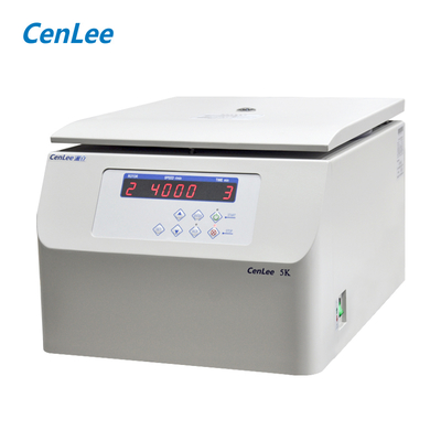 Cenlee5K स्विंग आउट रोटर प्रयोगशाला केन्द्रापसारक 15ml 50ml 100ml 500ml 5000rpm रेजिन पृथक्करण के लिए बेंच टॉप केन्द्रापसारक