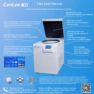 अच्छी कीमत TMF120R ब्लड ट्यूब सेंट्रीफ्यूज ऑटोमेटिक डी-कैपिंग 3370xg के साथ 120 x 5/7ml ट्यूबों के लिए ऑनलाइन