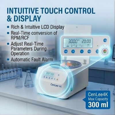 अच्छी कीमत प्रयोगशाला उपयोग के लिए ब्रशलेस मोटर के साथ CE प्रमाणित 4000rpm टेबलटॉप कम गति सेंट्रीफ्यूज ऑनलाइन